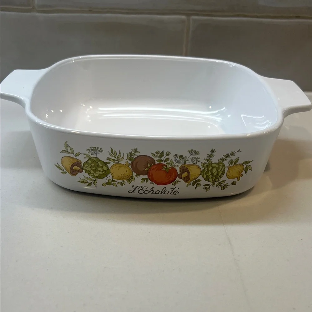 Vintage Corning Ware 1 Quart Casserole Dish A-1-B Spice of Life Pyrex Vintage